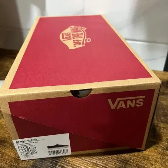 반스 컴피쿠시 어센틱 295 새상품 트루 블랙 화이트 Vans