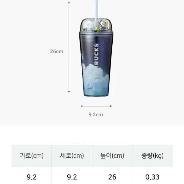 스타벅스 서머 하이드 아웃 젤로  콜드  텀블러