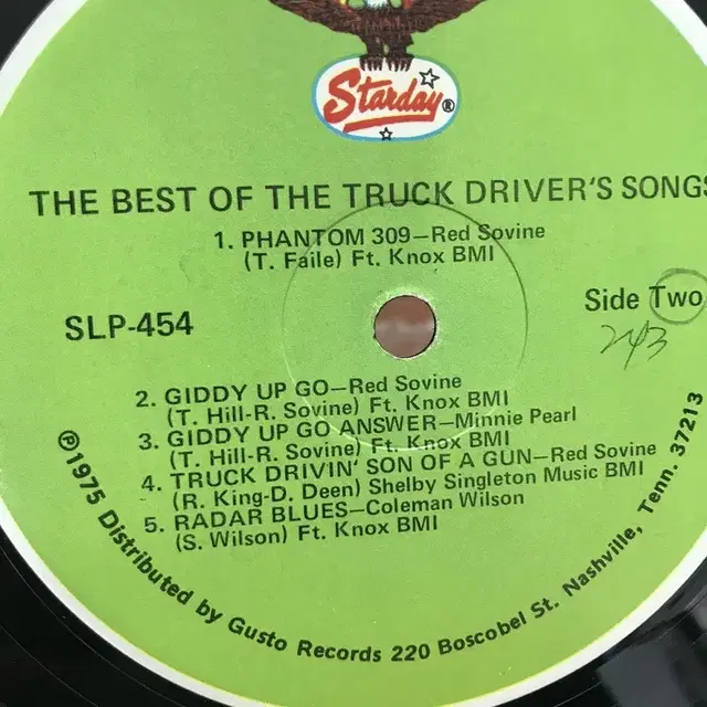 TRUCK DRIVER SONGS LP / AA2171