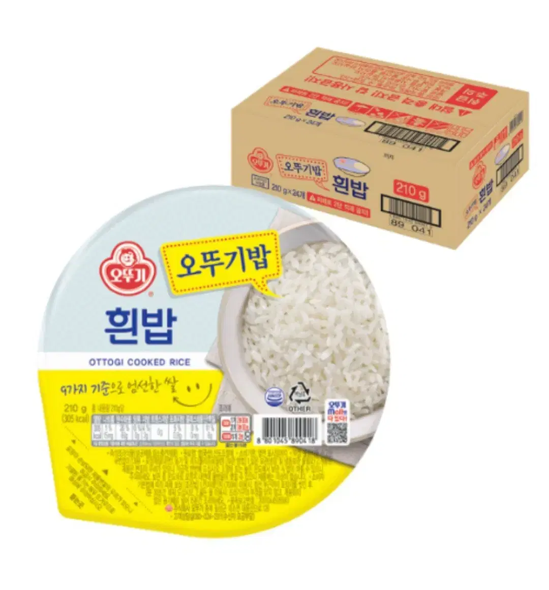 오뚜기 흰밥. 210g. 24팩