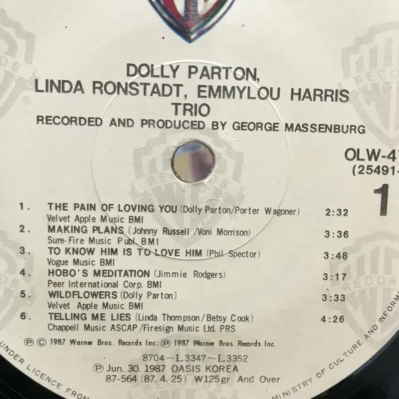 DOLLY PARTON LINDA RONSTADT~ LP / AA2225