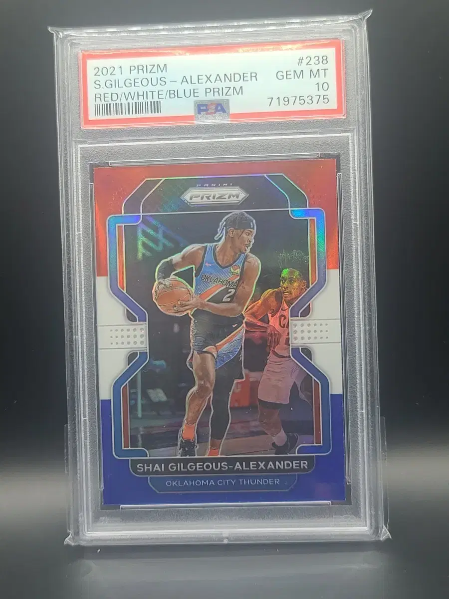 Shai Gilgeous Alexander 이발소 프리즘 PSA10