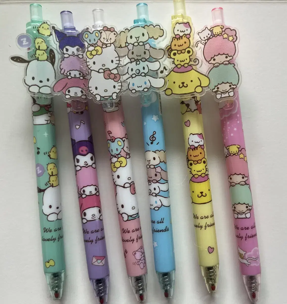 Sanrio ballpoint pen 6 new products 4,000 won