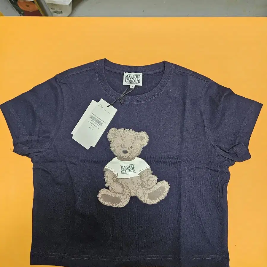 마리떼 DOODLE BEAR CROP TEE