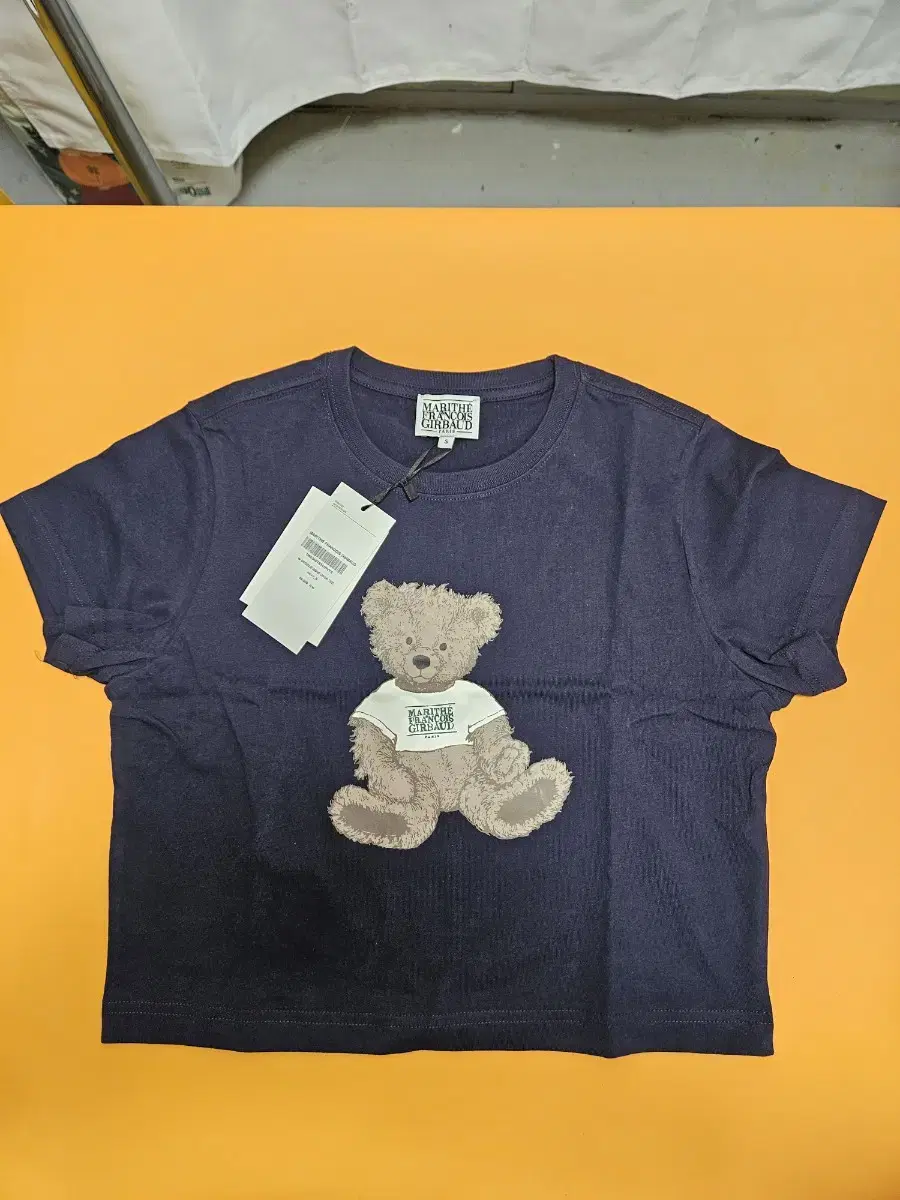 마리떼 DOODLE BEAR CROP TEE