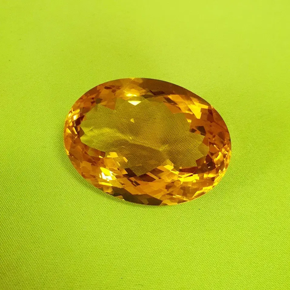 황수정나석 citrine 대형크기 lab created citrine