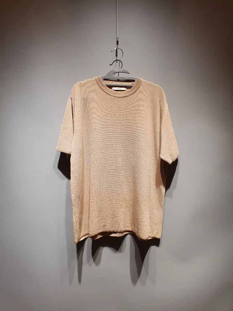 [Free Shipping] Bonded Men's yeoreum Short Sleeve Knit F Beige