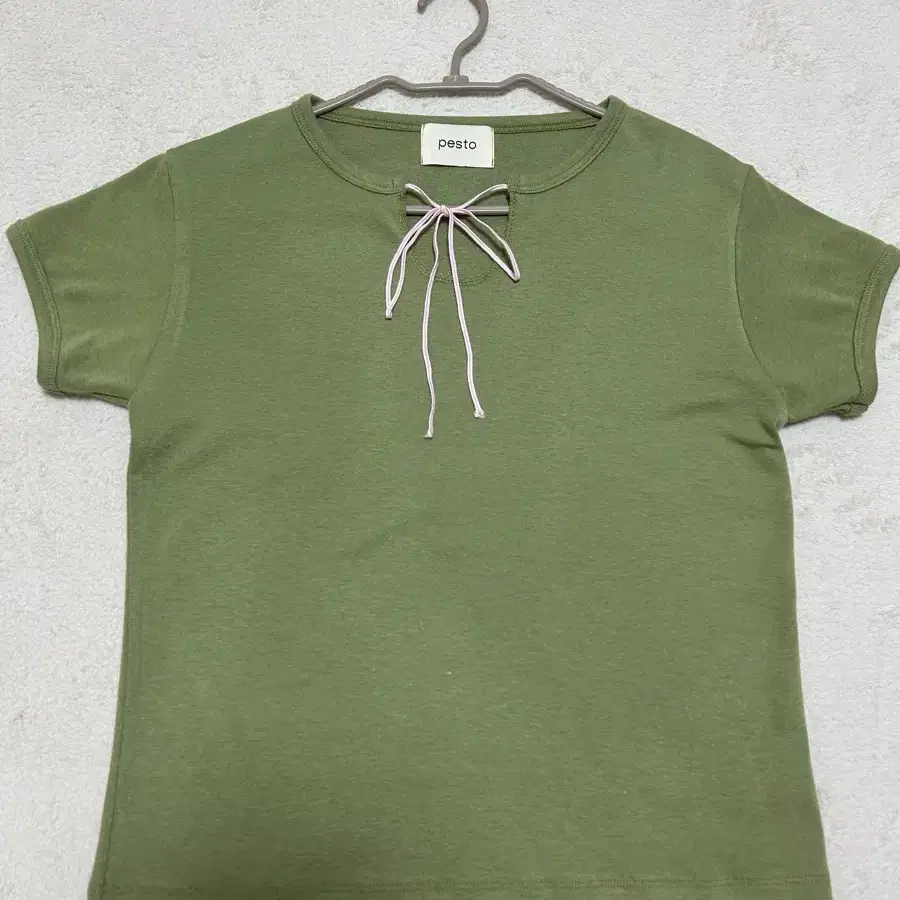 페스토-ribbon t-shirt moss