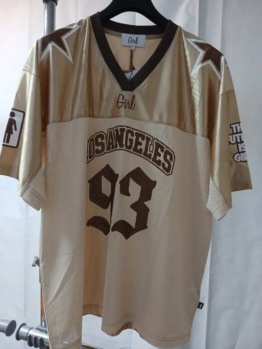 [신상50%]GIRL Losangeles Star Football Tee