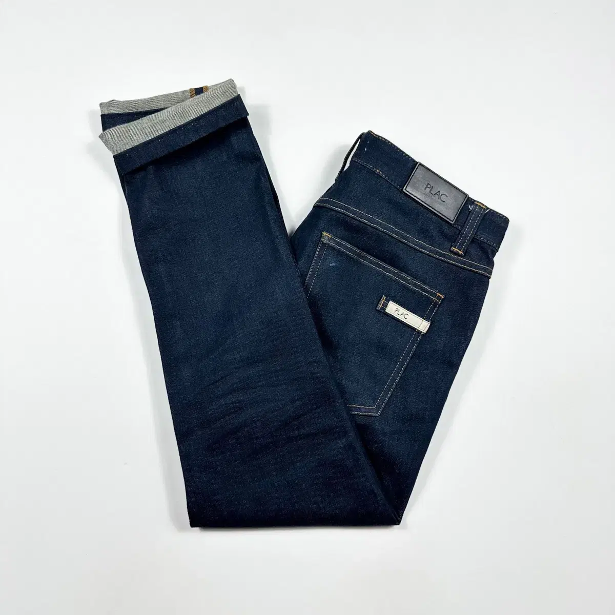 (32) PLAC Flaxen Slender Dark Blue Denim Pants