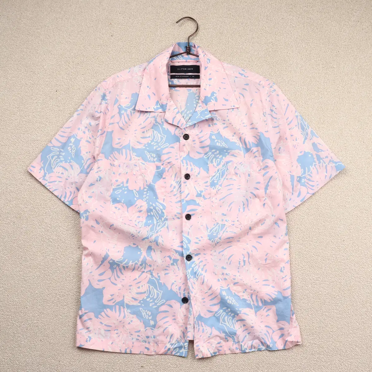 Tee Foreman Open kara Hawaiian loose fit short sleeve shirt (46)