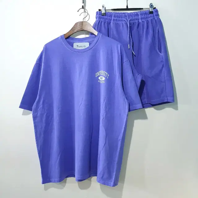 SS신상) 심플 유니버시티 피그먼트 반팔세트 12color S~4XL