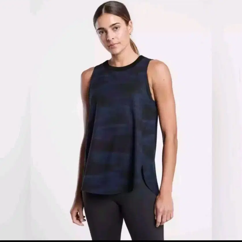 ATHLETA Zephyr 프린트  경량 액티브 탱크탑 나시