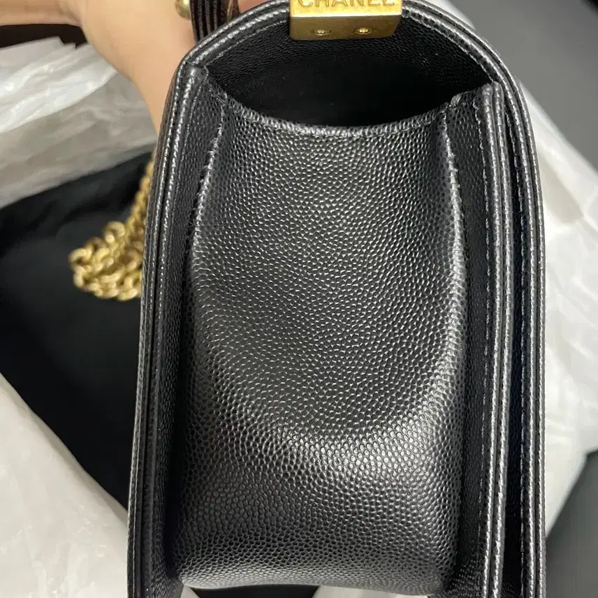 샤넬 보이백 미디움 캐비어 빈티지금장 사진 6