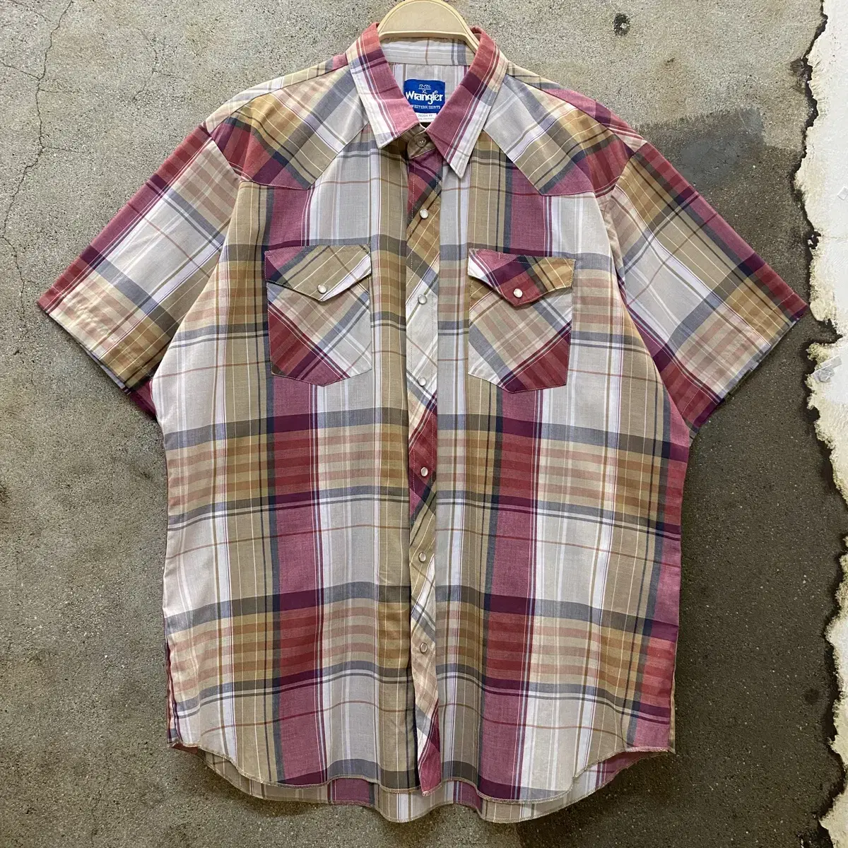 New Product Grade 00s American Vintage Wrangler Western Check Shirt