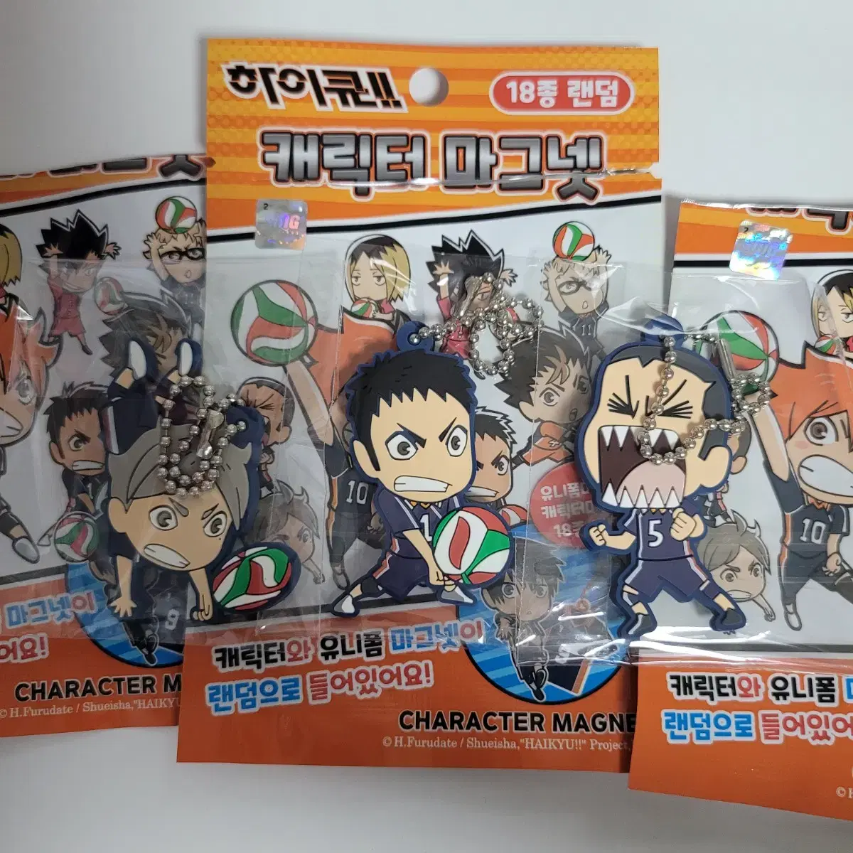 [Single item/bulk] haikyuu Character Magnet keyring (Daichi/Sugawara/Ryuunosuke)