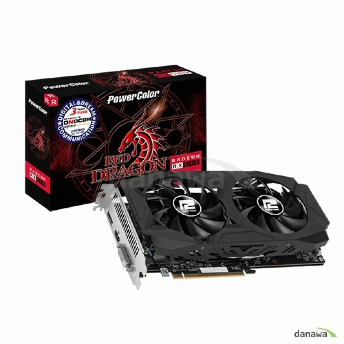 (그래픽카드)PowerColor 라데온 RX 590 레드드래곤 D5 8G