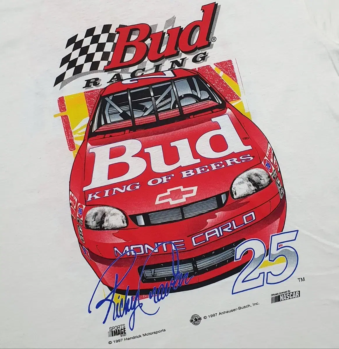 Vintage T-Shirt NASCAR Legends ricky Craven XL (110)