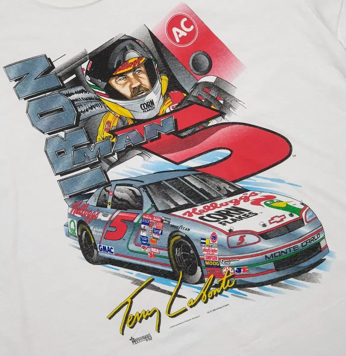 Vintage T-Shirt NASCAR Legend Terry Labonte XL (110)