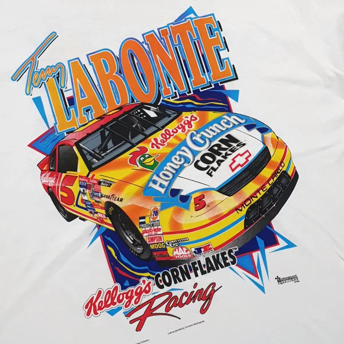 Vintage T-Shirt NASCAR Legend Terry Labonte XL (110)