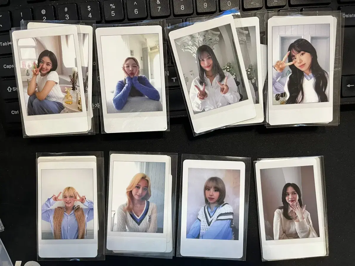 Polaroid-like images of Twice