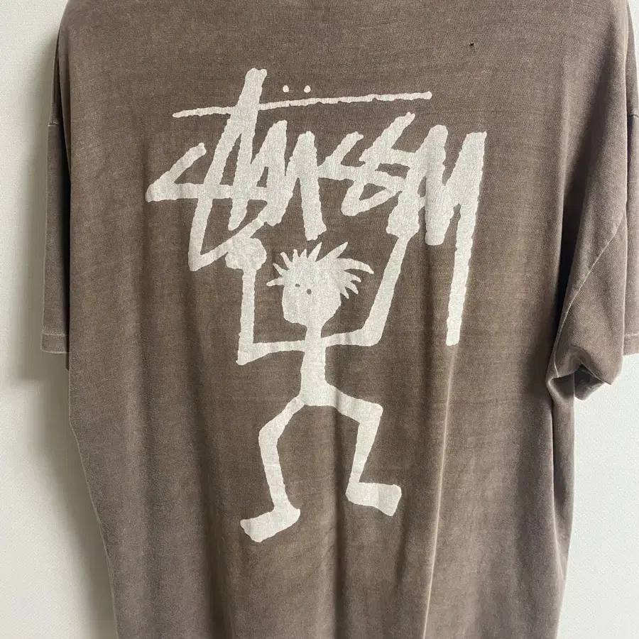 90s vintage stussy stickman 티셔츠