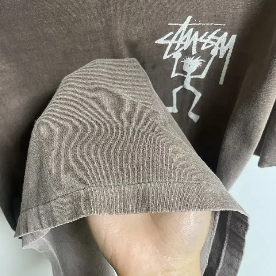 90s vintage stussy stickman 티셔츠