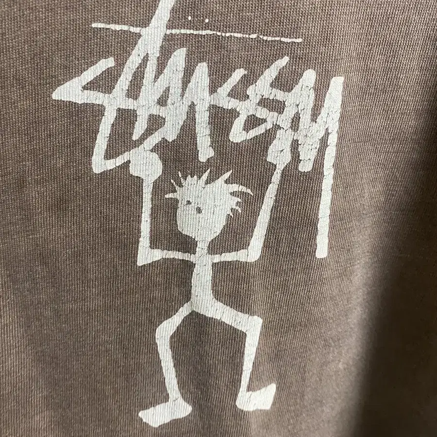 90s vintage stussy stickman 티셔츠