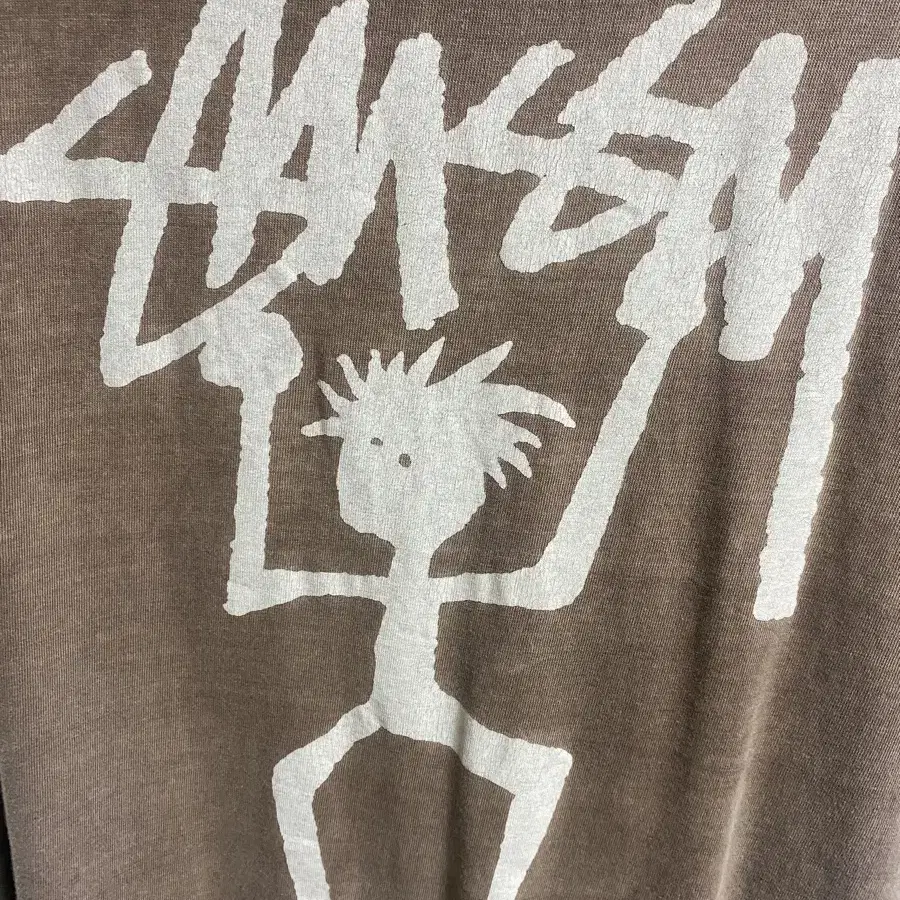 90s vintage stussy stickman 티셔츠