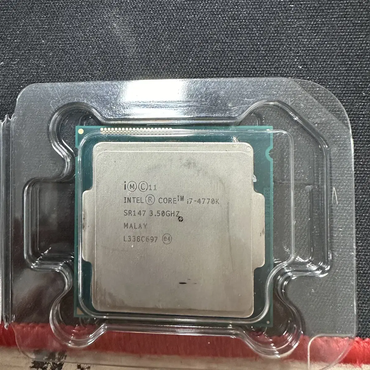 i7 4770K cpu + 미사용 인텔 기본 쿨러