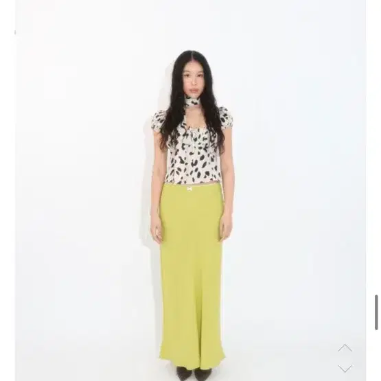 루루서울 Leon Maxi Skirt (Lime)