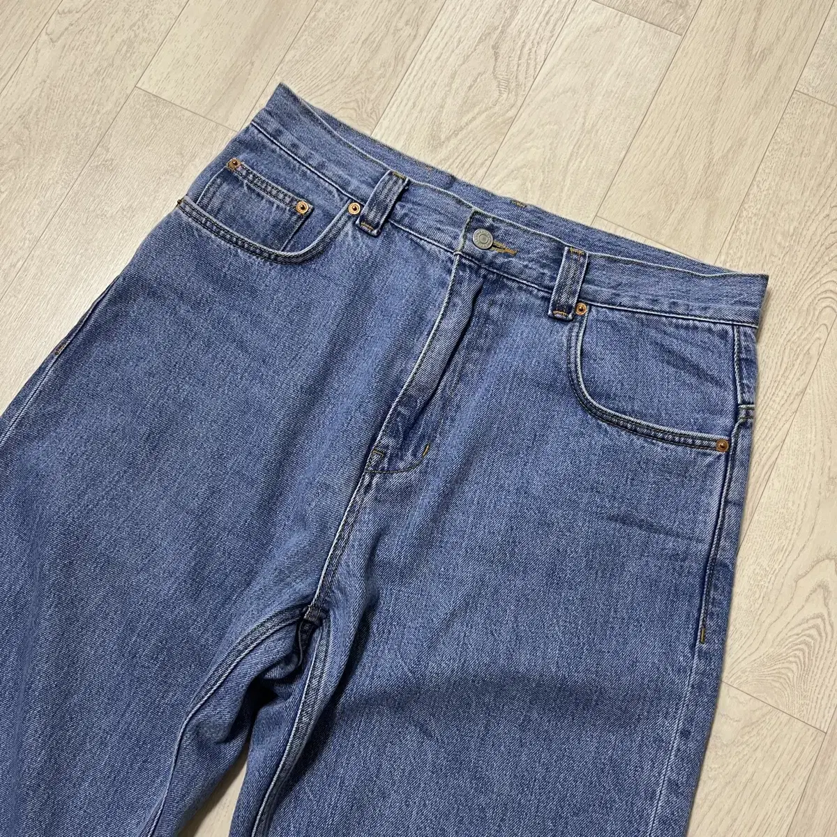 [L]도큐먼트 5-POCKET DENIM LIGHT INDIGO 데님