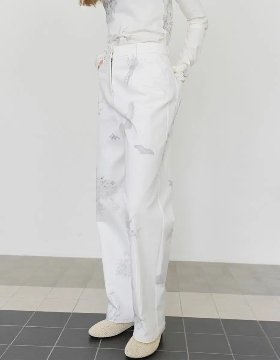 cosmoss WILD FLOWER WHITE DENIM