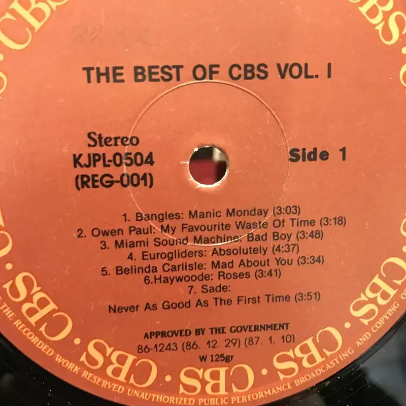 THE BEST OF CBS  LP / AA2249