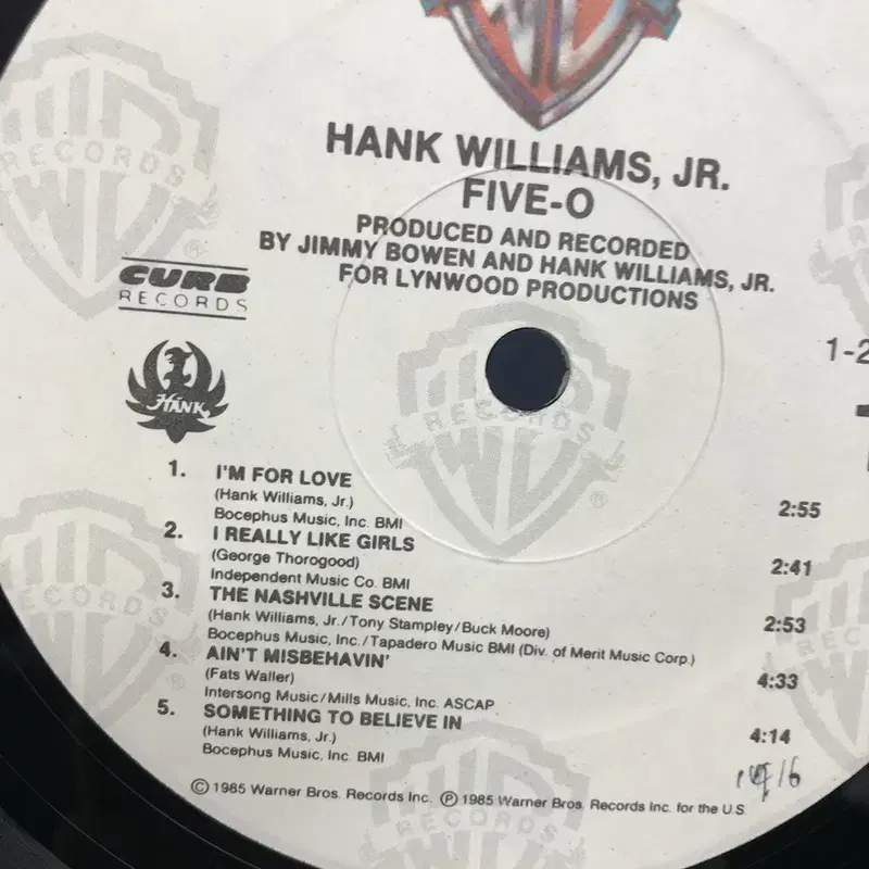 HANK WILLIAMS JR LP / AA2256