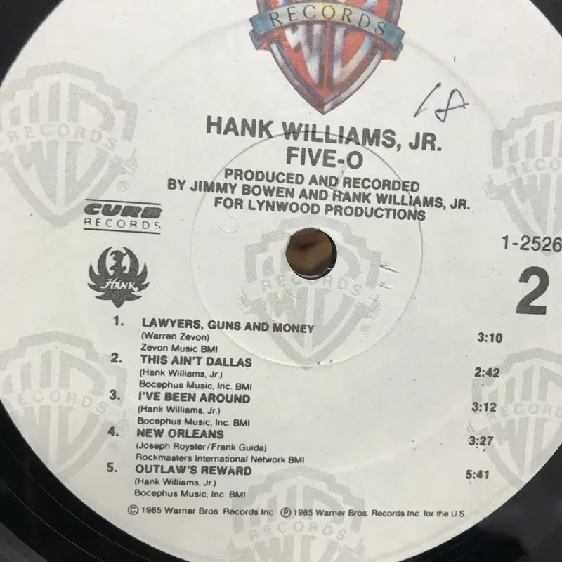 HANK WILLIAMS JR LP / AA2256