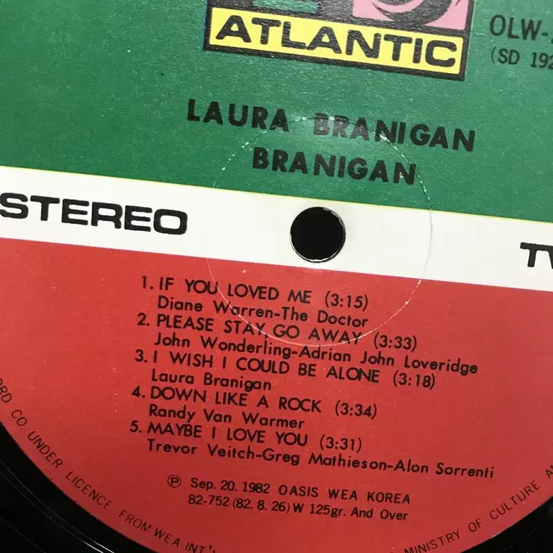 BRANIGAN LP / AA2265