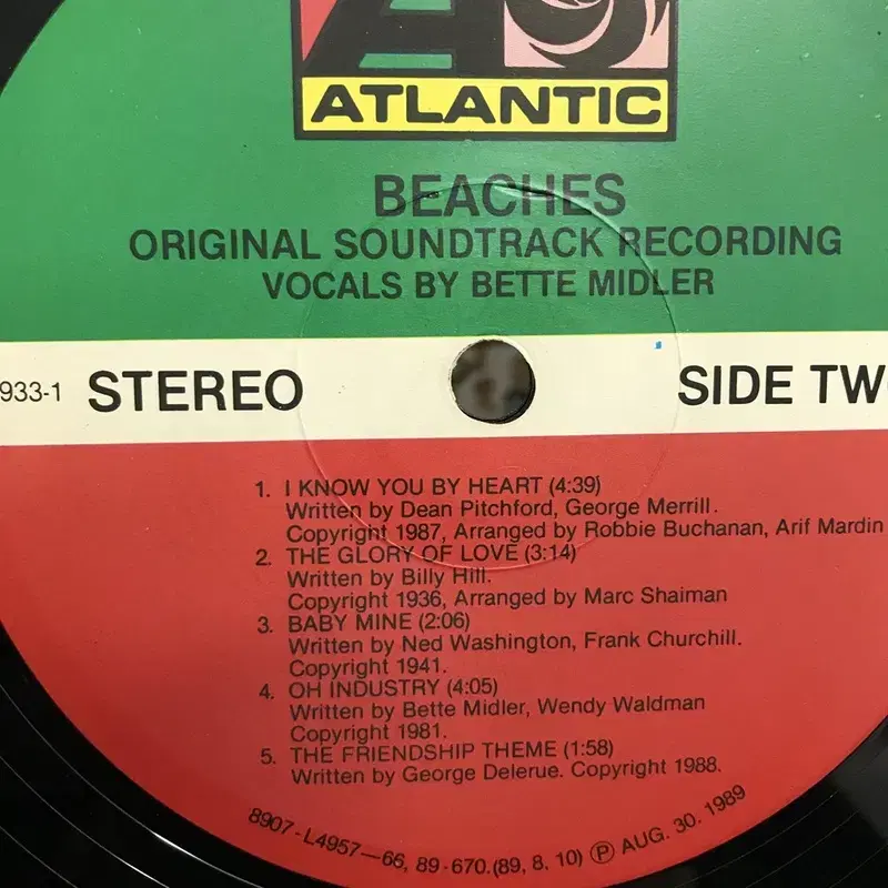 BEACHES LP / AA2275