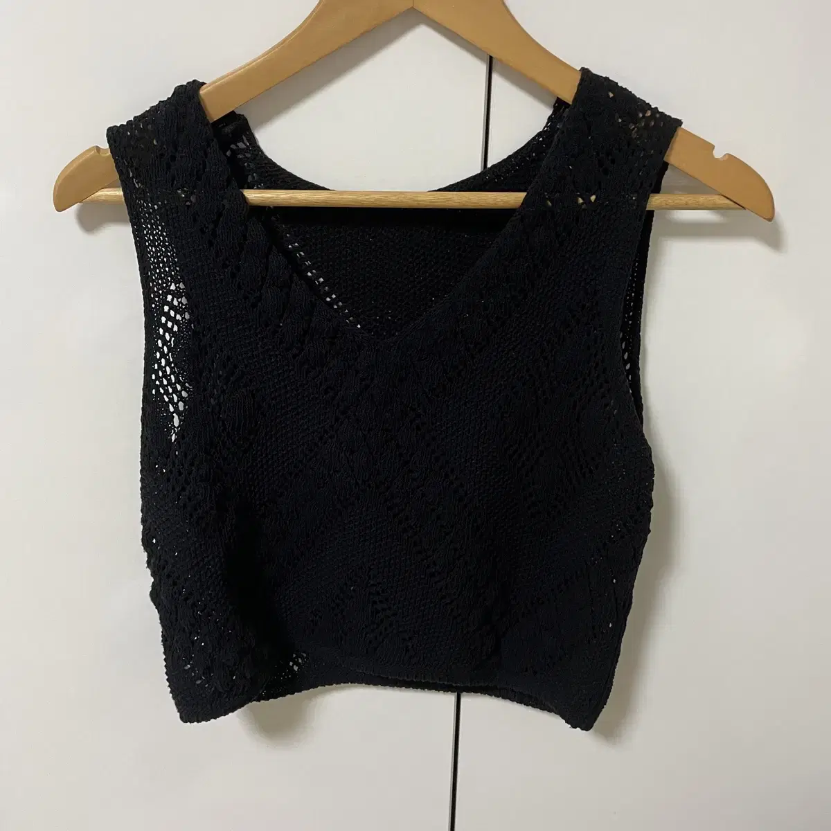 다이애그널 DROP LACE KNIT TOP