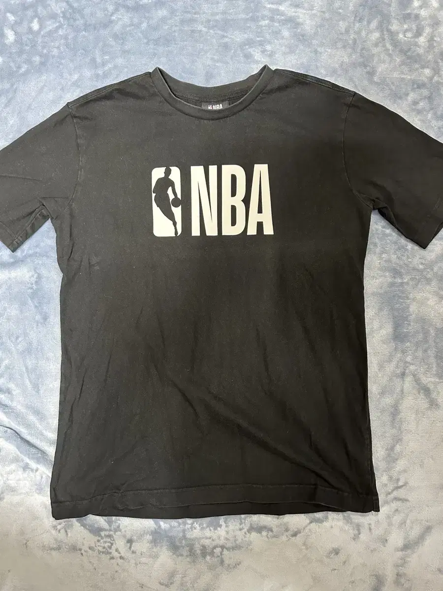 [L] NBA Big Logo Short Sleeve Black