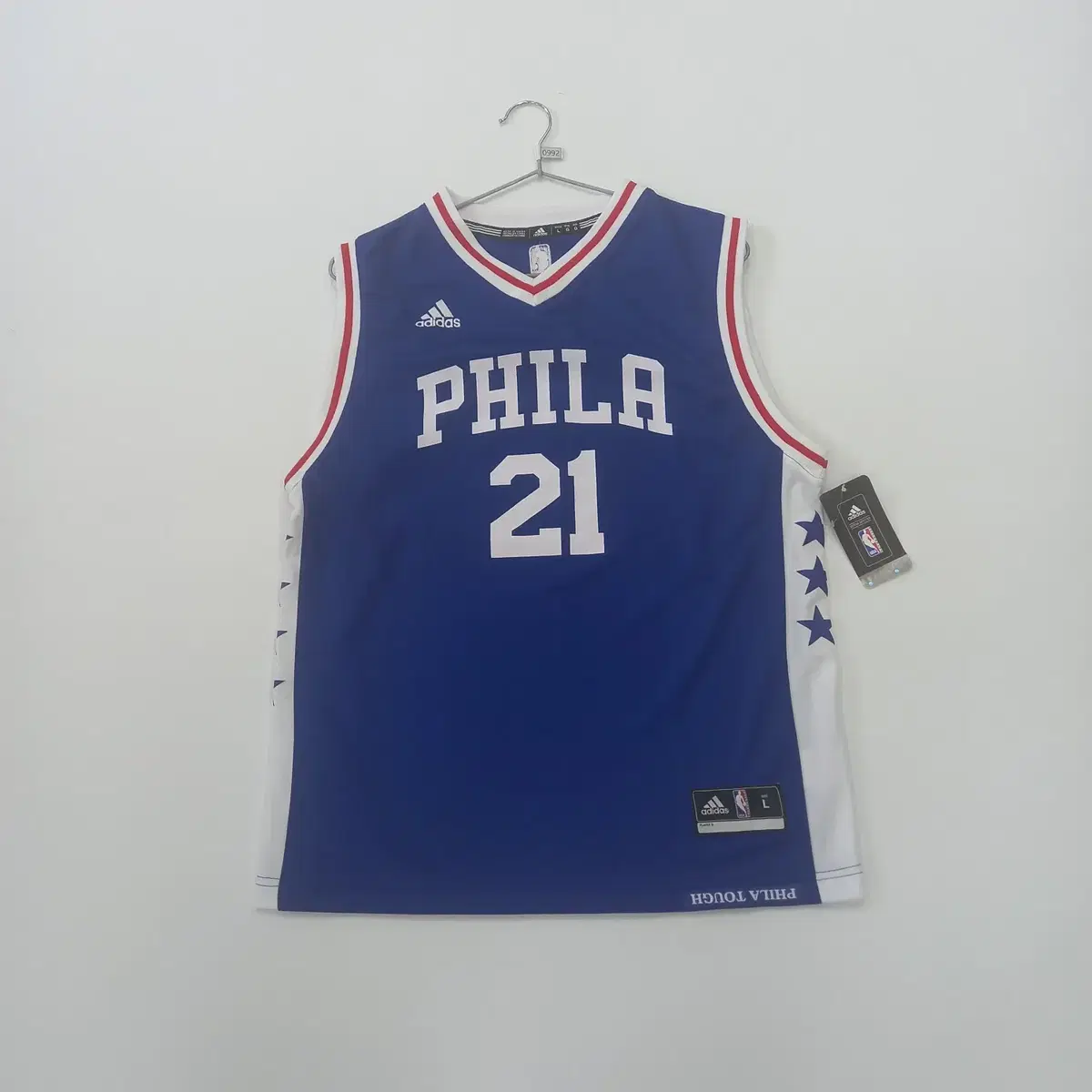 Adidas Philadelphia Joel Embiid Basketball Jersey L (0992) (Brand New)