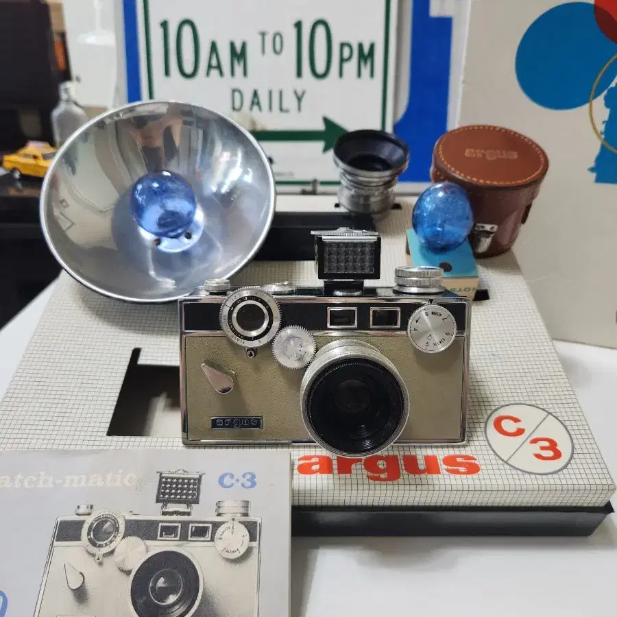 빈티지 미국 Argus C3 Matchmatic 해리포터카메라 박스풀세트