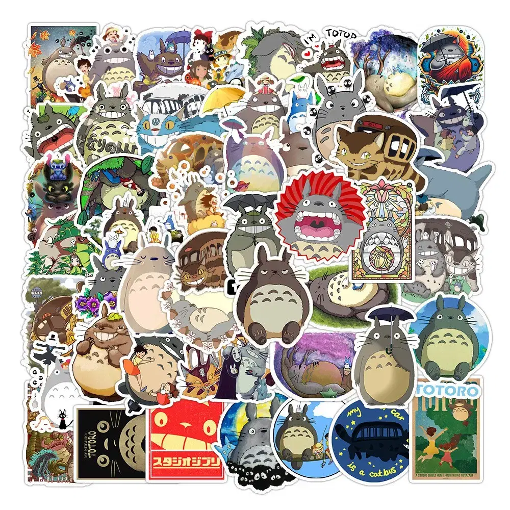 Totoro 50 Pieces Large Waterproof Stickers