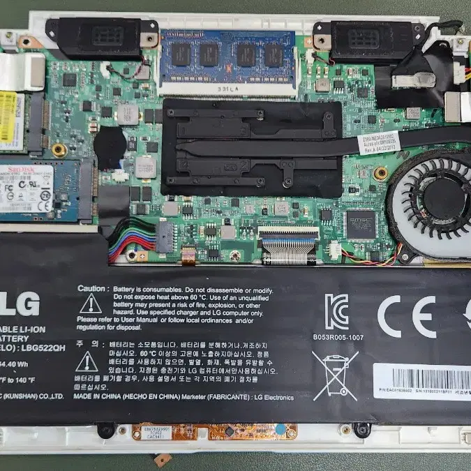 LG 울트라북 ZD360-GD60K 반본체 부품용