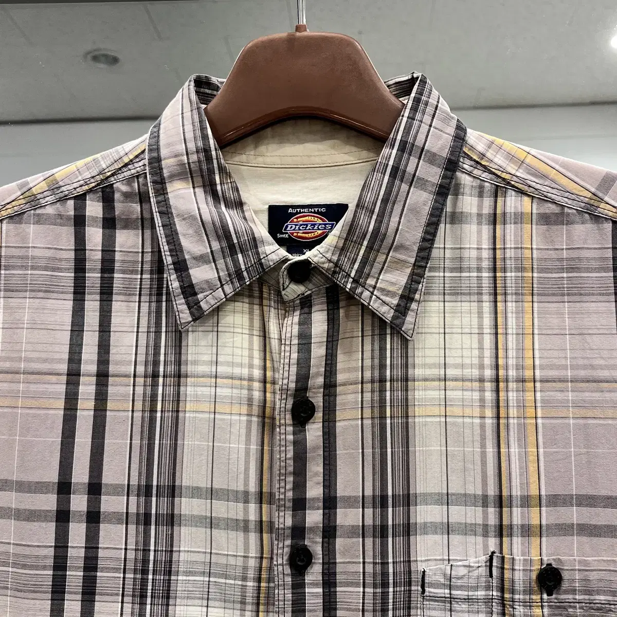 Dickies 디키즈 체크 반팔 셔츠