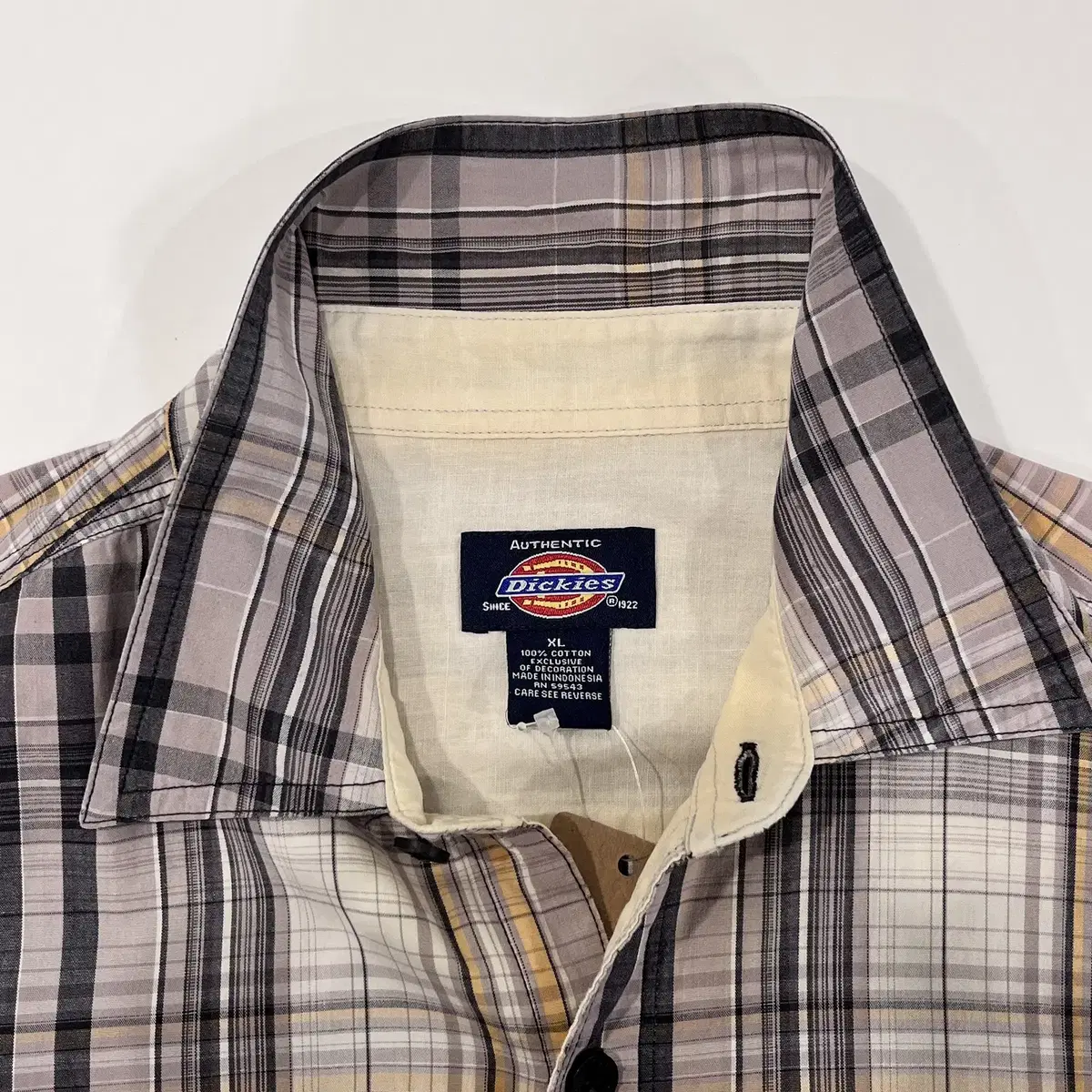 Dickies 디키즈 체크 반팔 셔츠