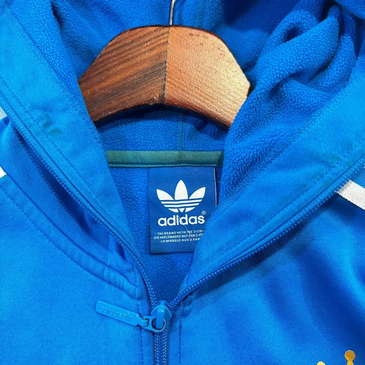 (NO.9) ADIDAS 아디다스 블루 후드 집업 져지 트랙탑