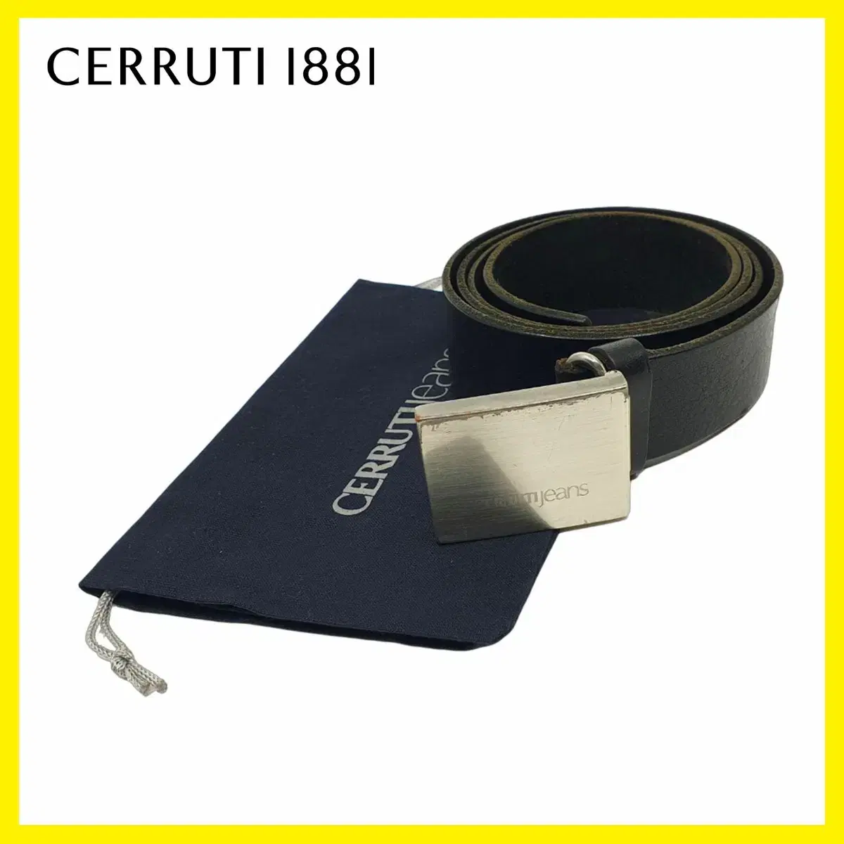 [F] 세루티진 CERRUTI Jeans 가죽 벨트