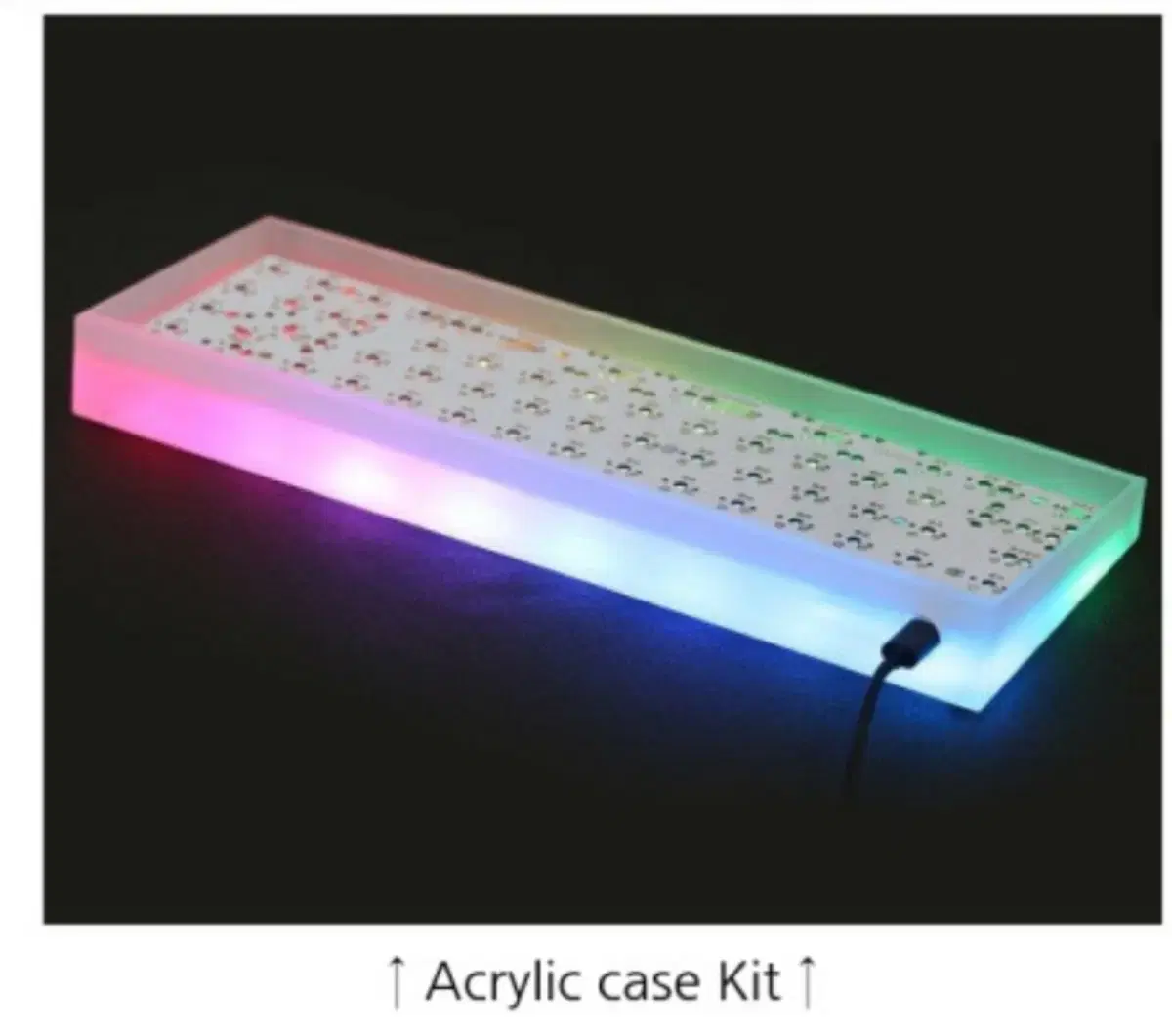 TOU65 키트 기계식 키보드용 아크릴 케이스 프레임