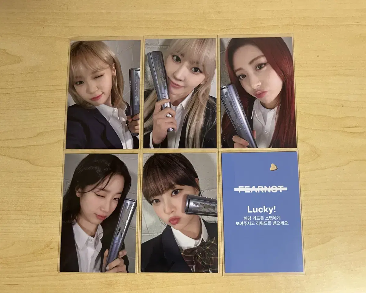 le sserafim fanmeeting pierce 2024 pierce zone photocard set lucky card